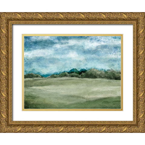 Countryside 2 Gold Ornate Wood Framed Art Print with Double Matting by Allen, Kimberly