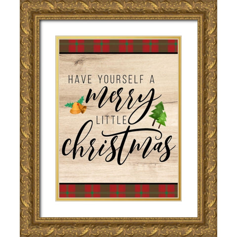 Have Yourself Gold Ornate Wood Framed Art Print with Double Matting by Allen, Kimberly