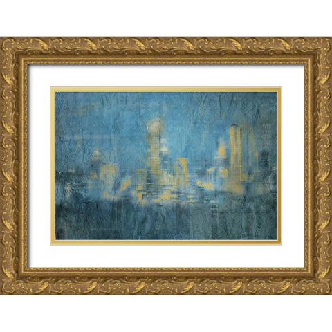A Night In The City Gold Ornate Wood Framed Art Print with Double Matting by Allen, Kimberly