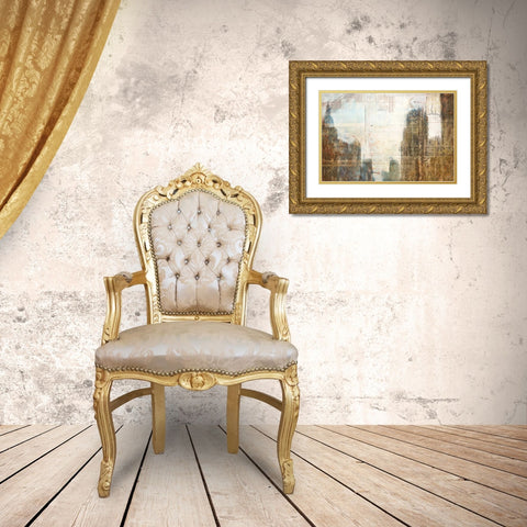 Urban Day Gold Ornate Wood Framed Art Print with Double Matting by Allen, Kimberly