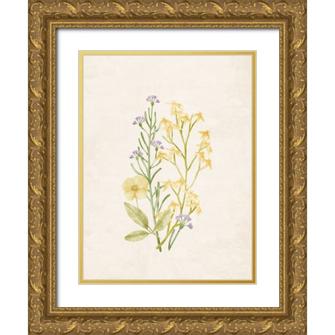 Wildflowers 1 Gold Ornate Wood Framed Art Print with Double Matting by Allen, Kimberly