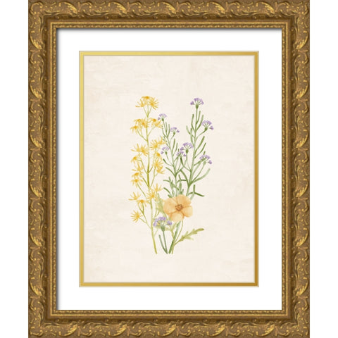 Wildflowers 2 Gold Ornate Wood Framed Art Print with Double Matting by Allen, Kimberly