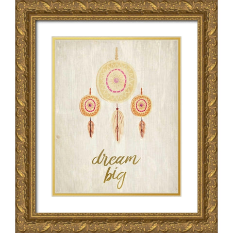 Have Courage 2 Gold Ornate Wood Framed Art Print with Double Matting by Allen, Kimberly