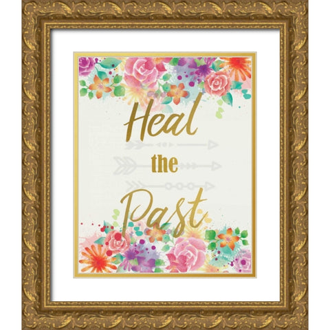 Heal The Past Gold Ornate Wood Framed Art Print with Double Matting by Allen, Kimberly