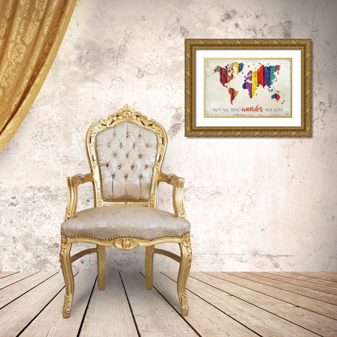 Wander Gold Ornate Wood Framed Art Print with Double Matting by Allen, Kimberly