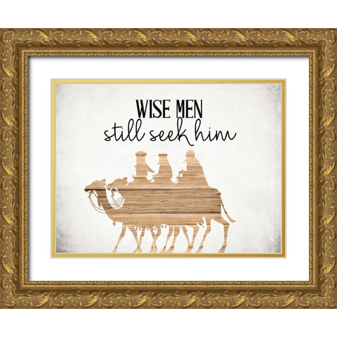 Still Seek Gold Ornate Wood Framed Art Print with Double Matting by Allen, Kimberly