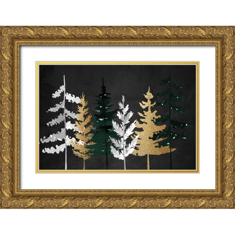 In the Pines Gold Ornate Wood Framed Art Print with Double Matting by Allen, Kimberly
