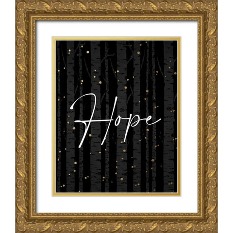 Peace Hope 2 Gold Ornate Wood Framed Art Print with Double Matting by Allen, Kimberly