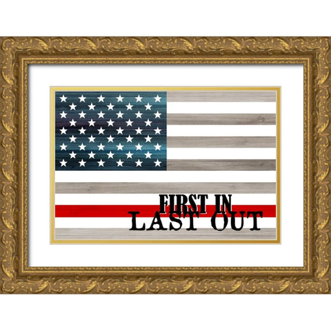 First In Last Out Gold Ornate Wood Framed Art Print with Double Matting by Allen, Kimberly