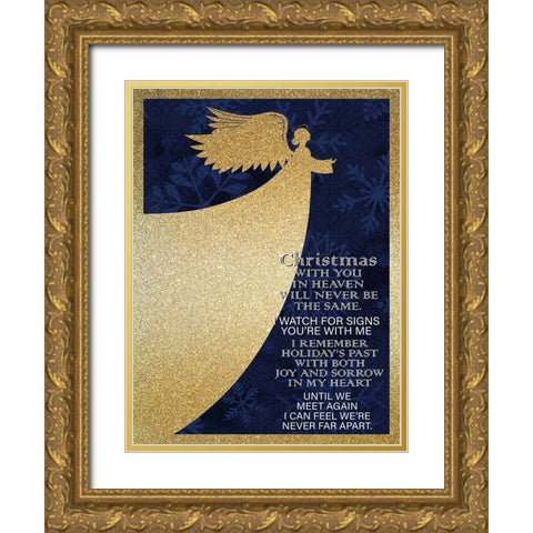 Christmas Heaven Gold Ornate Wood Framed Art Print with Double Matting by Allen, Kimberly