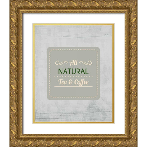 All Natural 1 Gold Ornate Wood Framed Art Print with Double Matting by Allen, Kimberly