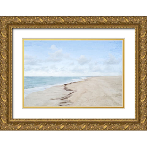 Coastline Gold Ornate Wood Framed Art Print with Double Matting by Allen, Kimberly