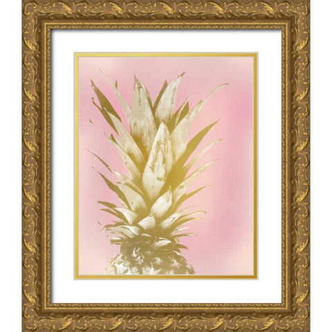Sweet Pinneapple 1 Gold Ornate Wood Framed Art Print with Double Matting by Allen, Kimberly