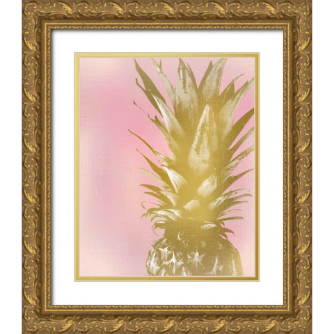 Sweet Pinneapple 2 Gold Ornate Wood Framed Art Print with Double Matting by Allen, Kimberly