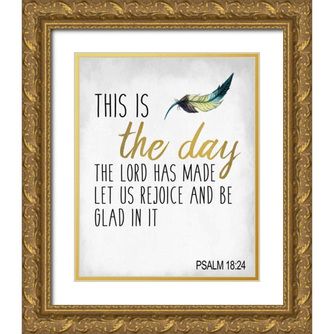 This is the Day Gold Ornate Wood Framed Art Print with Double Matting by Allen, Kimberly