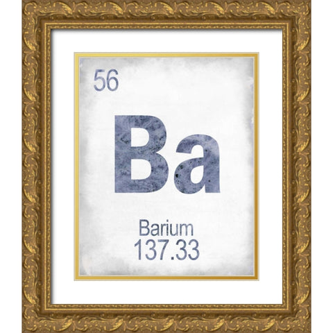 Barium Gold Ornate Wood Framed Art Print with Double Matting by Allen, Kimberly