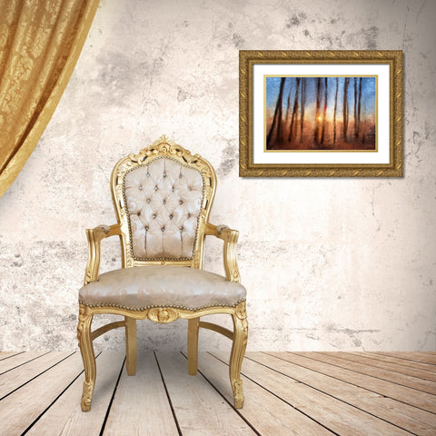 Sunset Gold Ornate Wood Framed Art Print with Double Matting by Allen, Kimberly