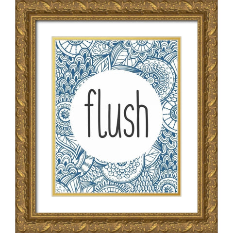 Wash 3 Gold Ornate Wood Framed Art Print with Double Matting by Allen, Kimberly