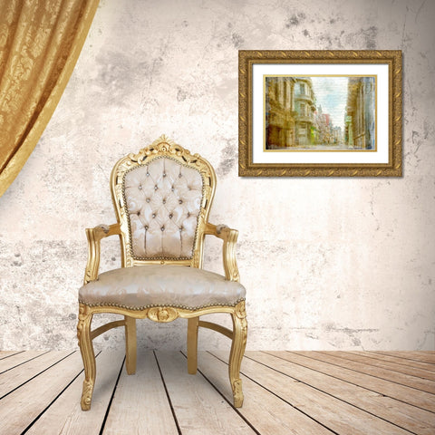 Havana Streets Gold Ornate Wood Framed Art Print with Double Matting by Allen, Kimberly