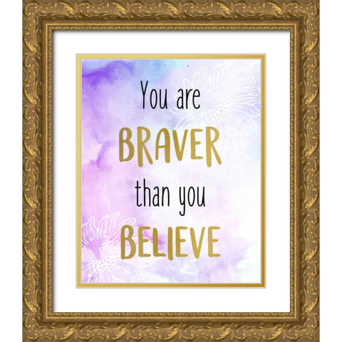 You Are 1 Gold Ornate Wood Framed Art Print with Double Matting by Allen, Kimberly