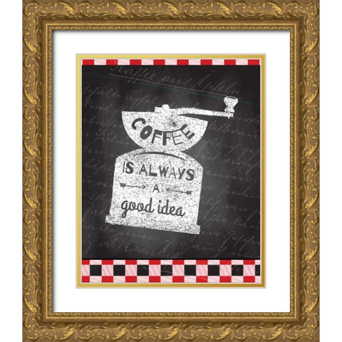 A Good Day 2 Gold Ornate Wood Framed Art Print with Double Matting by Allen, Kimberly