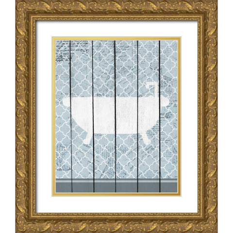 Relax Time 1 Gold Ornate Wood Framed Art Print with Double Matting by Allen, Kimberly