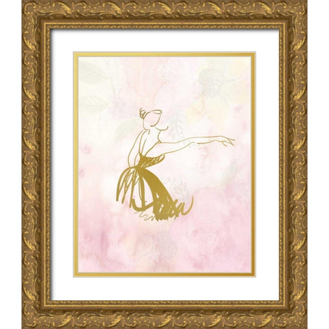 Movement 2 Gold Ornate Wood Framed Art Print with Double Matting by Allen, Kimberly