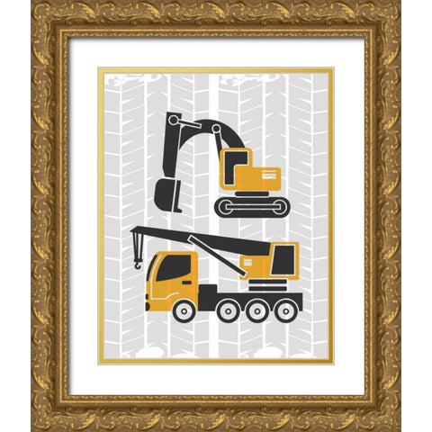 Build Explore 3 Gold Ornate Wood Framed Art Print with Double Matting by Allen, Kimberly