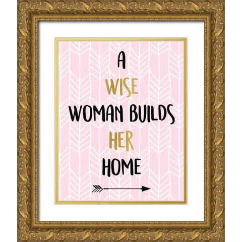 A Wise Woman Gold Ornate Wood Framed Art Print with Double Matting by Allen, Kimberly