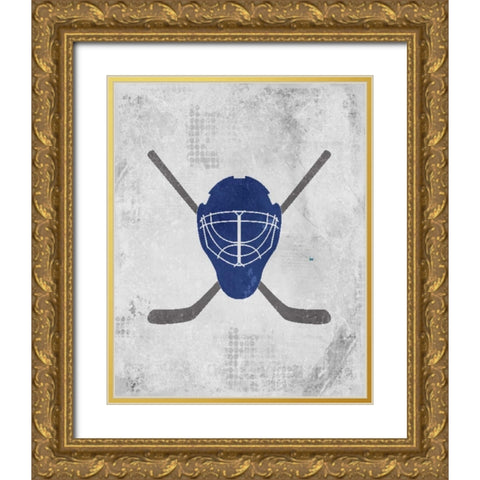 Lets Play 2 Gold Ornate Wood Framed Art Print with Double Matting by Allen, Kimberly