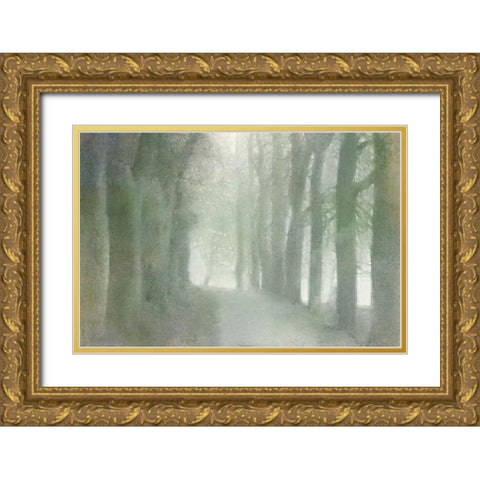 Natural Walkway Gold Ornate Wood Framed Art Print with Double Matting by Allen, Kimberly