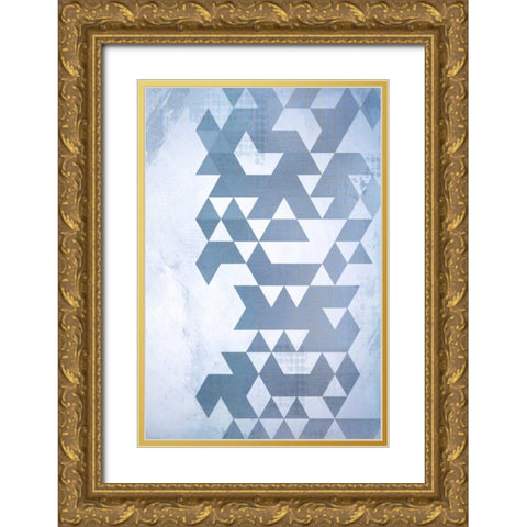 Disrupted Time Gold Ornate Wood Framed Art Print with Double Matting by Allen, Kimberly