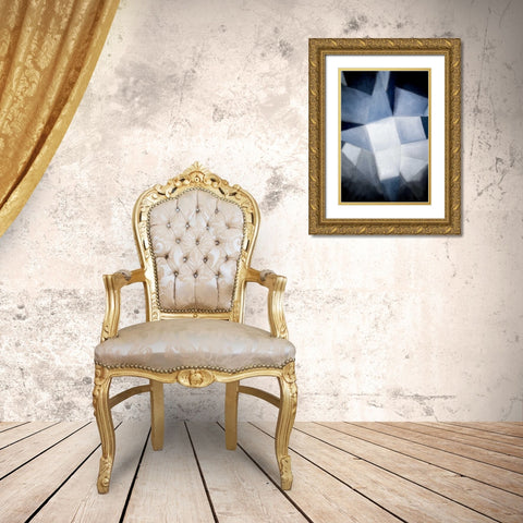 In Blue Times Gold Ornate Wood Framed Art Print with Double Matting by Allen, Kimberly