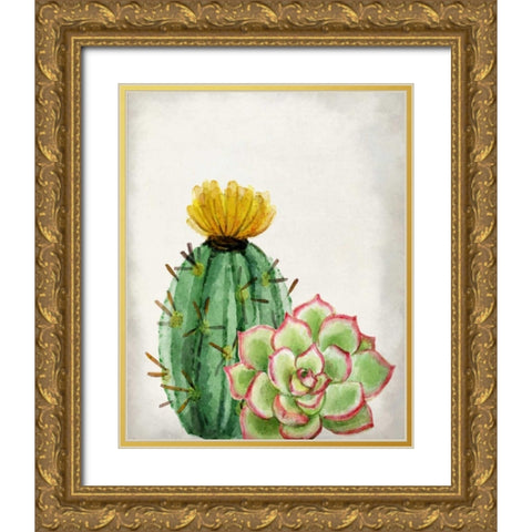 In the Desert 2 Gold Ornate Wood Framed Art Print with Double Matting by Allen, Kimberly