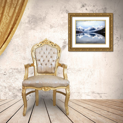 Mountainside Gold Ornate Wood Framed Art Print with Double Matting by Allen, Kimberly
