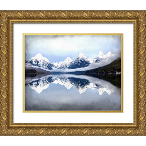 Mountainside Gold Ornate Wood Framed Art Print with Double Matting by Allen, Kimberly