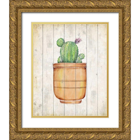 Desert Life 1 Gold Ornate Wood Framed Art Print with Double Matting by Allen, Kimberly