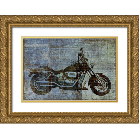 Lets Ride Gold Ornate Wood Framed Art Print with Double Matting by Kimberly, Allen