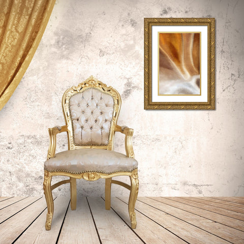 Copper Wave Gold Ornate Wood Framed Art Print with Double Matting by Kimberly, Allen