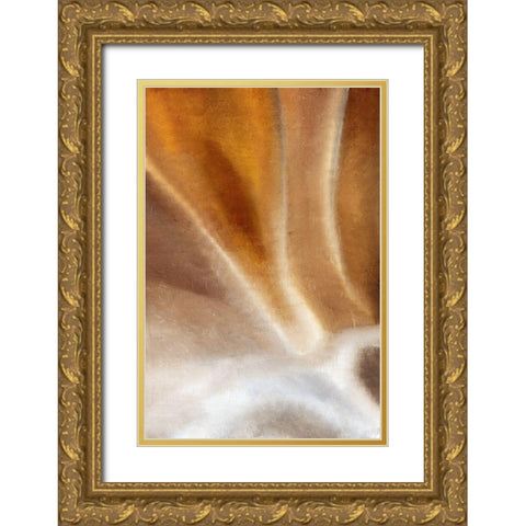 Copper Wave Gold Ornate Wood Framed Art Print with Double Matting by Kimberly, Allen