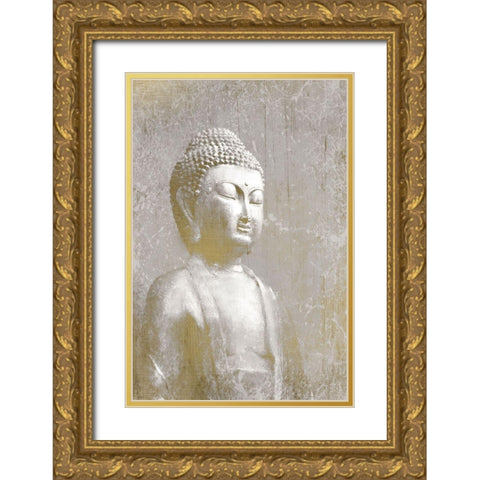 Buddha Dreams Gold Ornate Wood Framed Art Print with Double Matting by Kimberly, Allen