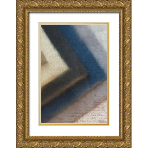 Colbalt Corner Gold Ornate Wood Framed Art Print with Double Matting by Kimberly, Allen