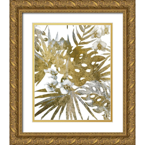 Tropic Bloom 2 Gold Ornate Wood Framed Art Print with Double Matting by Kimberly, Allen