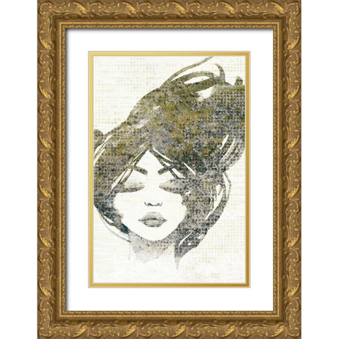 Golden Dreams 2 Gold Ornate Wood Framed Art Print with Double Matting by Kimberly, Allen