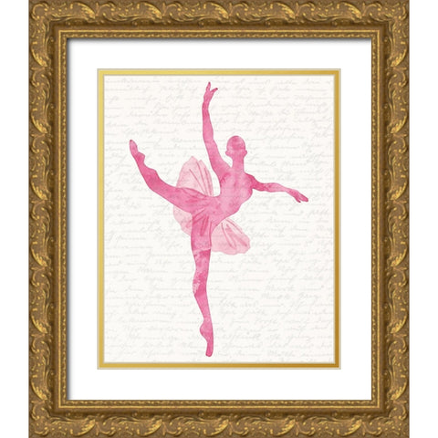 Dance 1 Gold Ornate Wood Framed Art Print with Double Matting by Kimberly, Allen