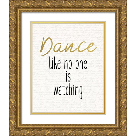Dance 2 Gold Ornate Wood Framed Art Print with Double Matting by Kimberly, Allen