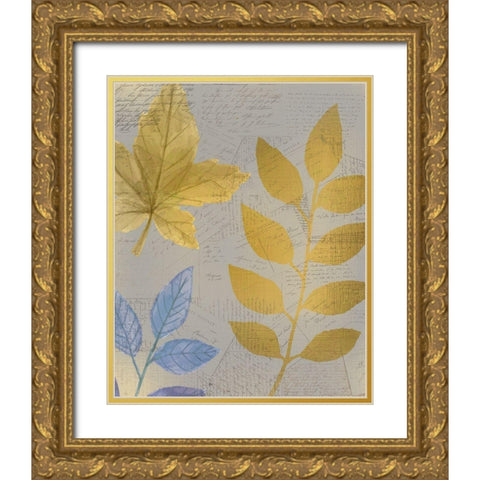 Autumn Gold 1 Gold Ornate Wood Framed Art Print with Double Matting by Kimberly, Allen