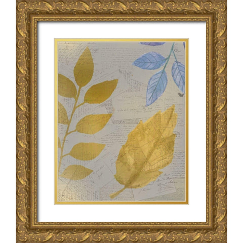 Autumn Gold 2  Gold Ornate Wood Framed Art Print with Double Matting by Kimberly, Allen