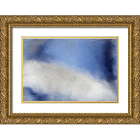 Streak of Light Gold Ornate Wood Framed Art Print with Double Matting by Kimberly, Allen