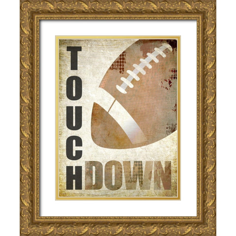 Touch Down Gold Ornate Wood Framed Art Print with Double Matting by Kimberly, Allen